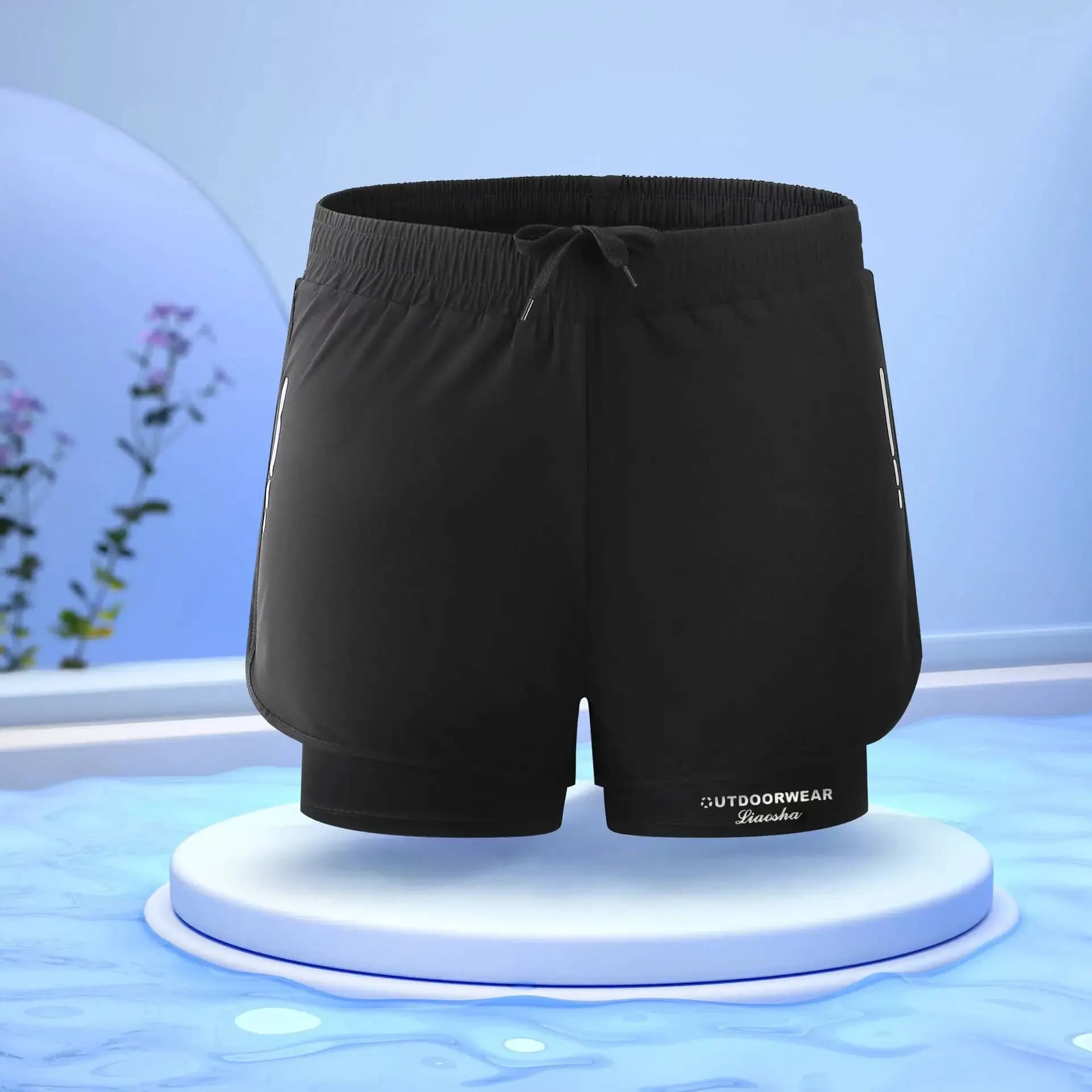 Rentabilité des hommes-Shorts athlétiques, maillots de bain à deux couches, pantalons pour hommes, s