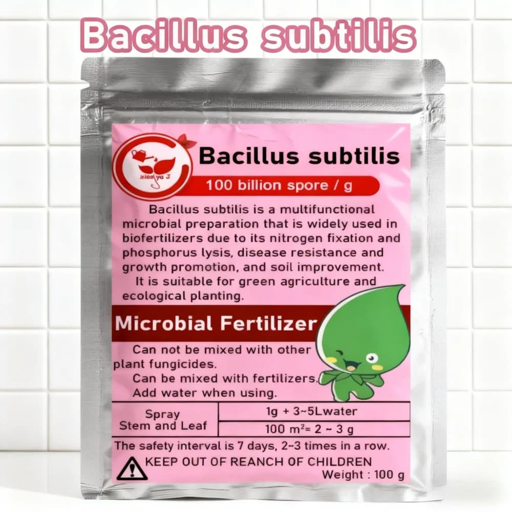 Engrais Microbien Agricole 100g Bacillus Subtilis 100 Milliards de UFC – Stimule l'Activité du Sol e