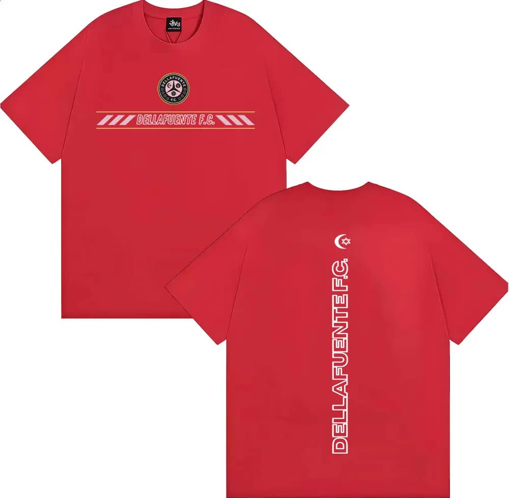 T-shirt avec logo de l'album de Rapper Dellafuente pour hommes et femmes, mode Hip Hop, T-shirts de