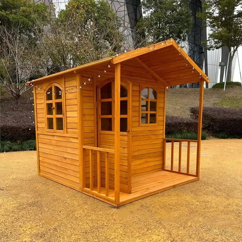 Aire de jeux pour enfants en bois d'extérieur, maison de jeu, pergola, caractéristiques imperméables