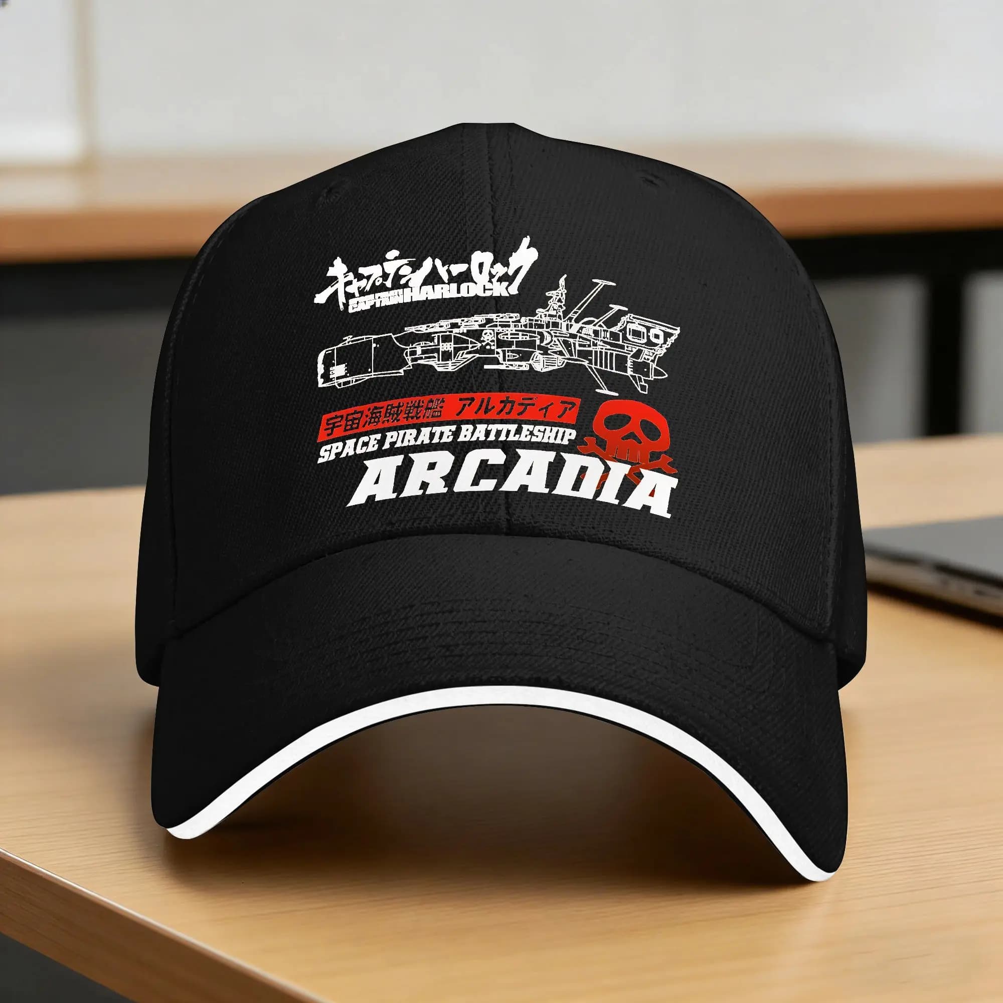 Casquette de baseball décontractée Battleship Arcadia, casquette de camionneur Captain Harlock, prot