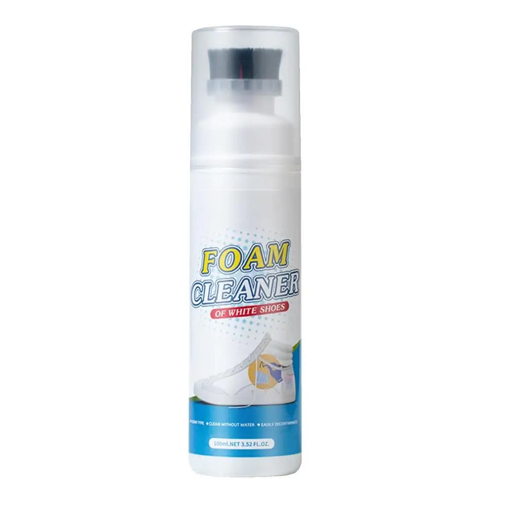 Mousse nettoyante pour baskets, 100ml, pour chaussures blanches, bottes, toile, détachant, Spray, él