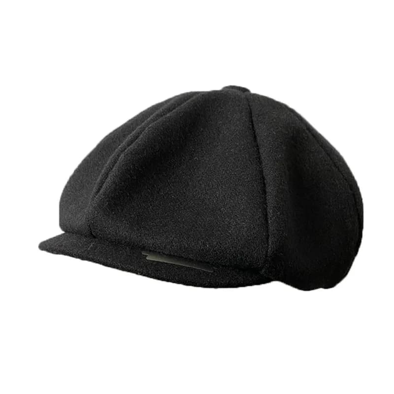 Casquettes de journal avec lame mode hommes laine mélange casquette plate Peaky chapeau conduite cha