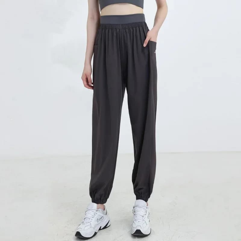 Pantalon de jogging ample pour femmes, taille haute, pantalon de sport de Yoga, séchage rapide, cour