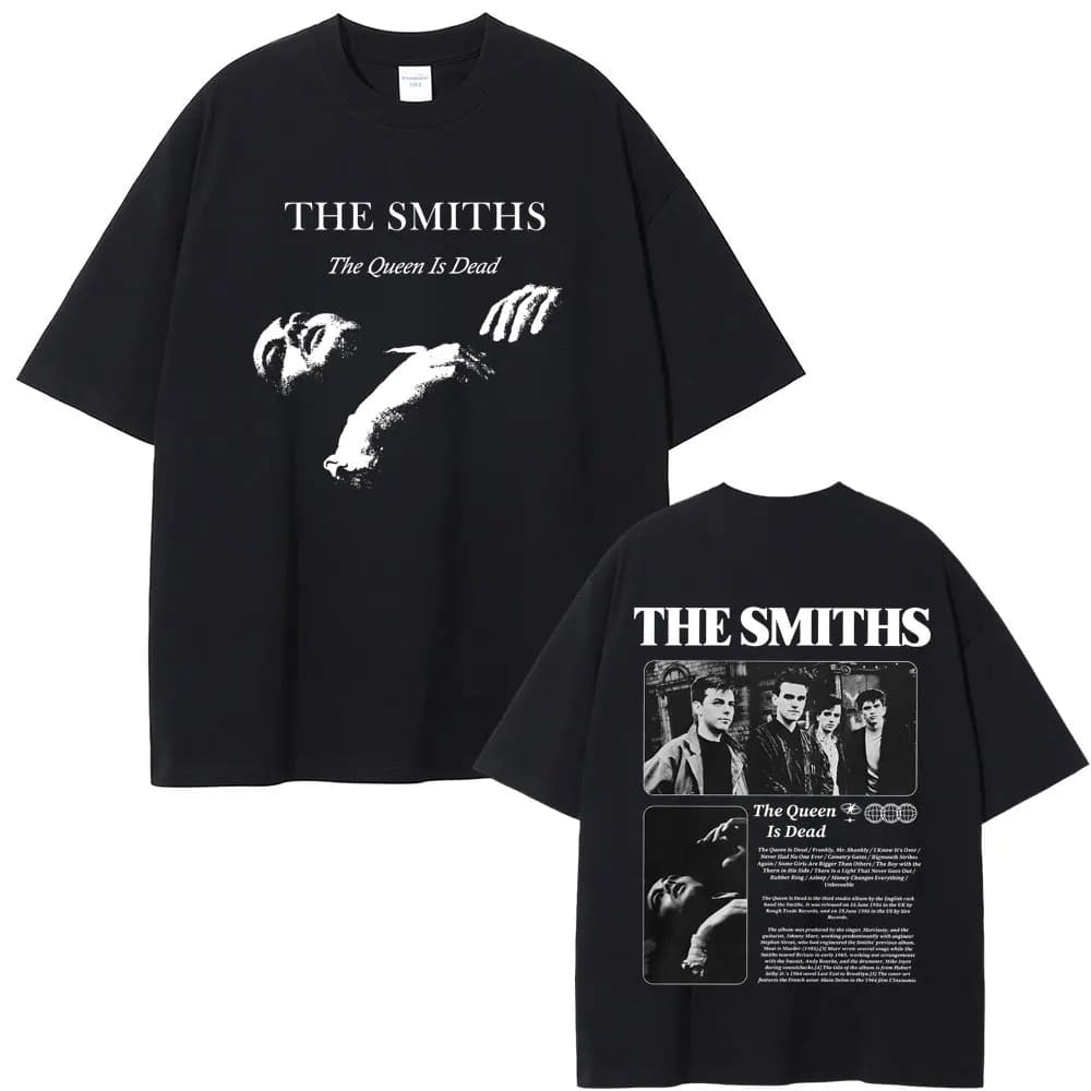 Rock Band The Smiths The Queen Is Dead 1980's Indie Morrissey T-shirt Hommes Femmes Mode Vintage Sur