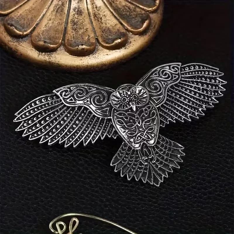 Pince à cheveux hibou Viking, Vintage, tendance, personnalité, accessoire pour femmes, bijoux de fêt