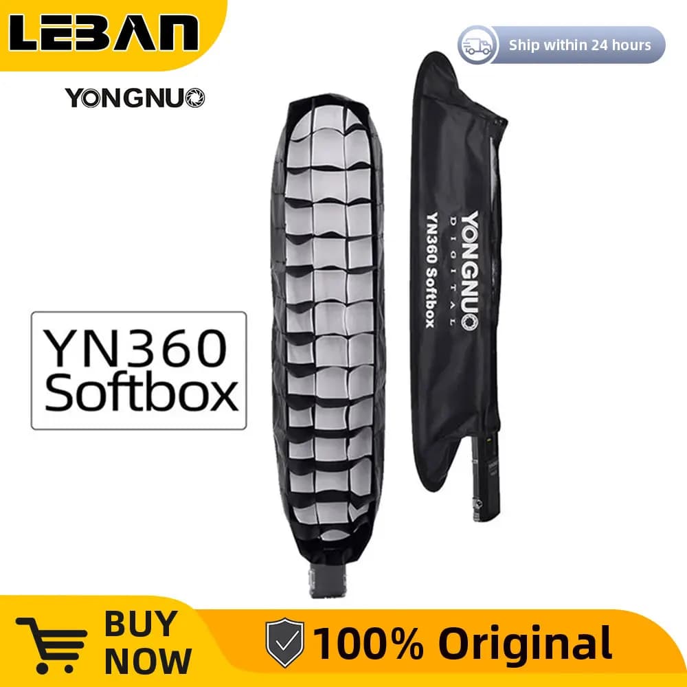 Yongnuo YN360 YN360III PRO LED lumière de remplissage boîte souple Rectangle nid d'abeille grille So