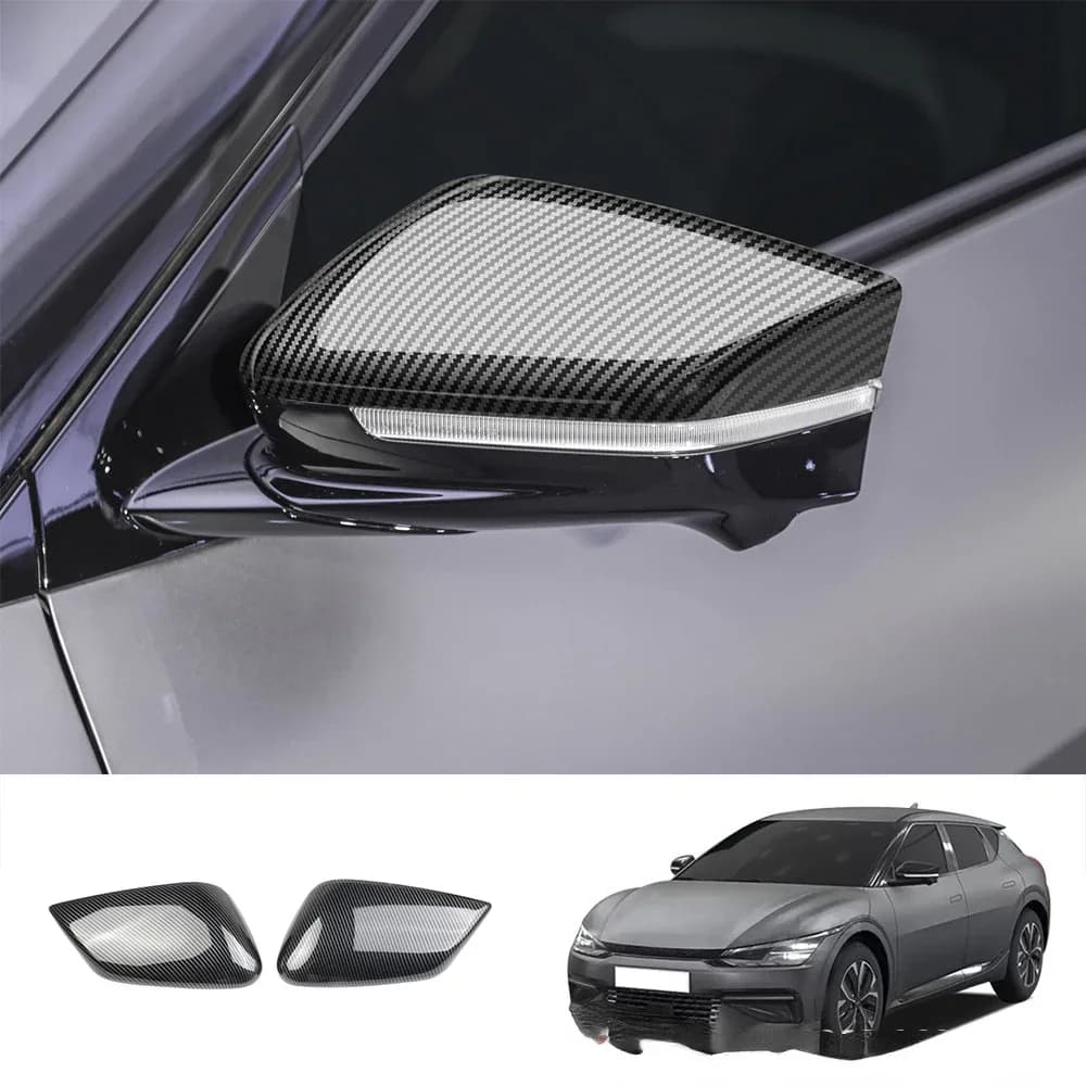 Couvercle de rétroviseur latéral de style sport de voiture, capuchons de vue arrière, garniture de c