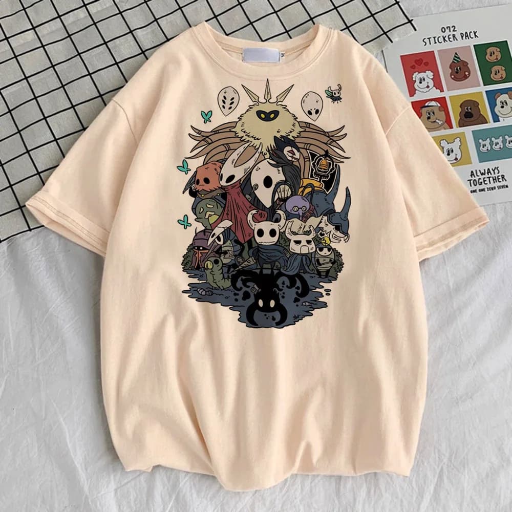Hollow Knight t-shirt adolescent hip hop rétro numérique Punk t-shirt Vintage femmes Punk anime