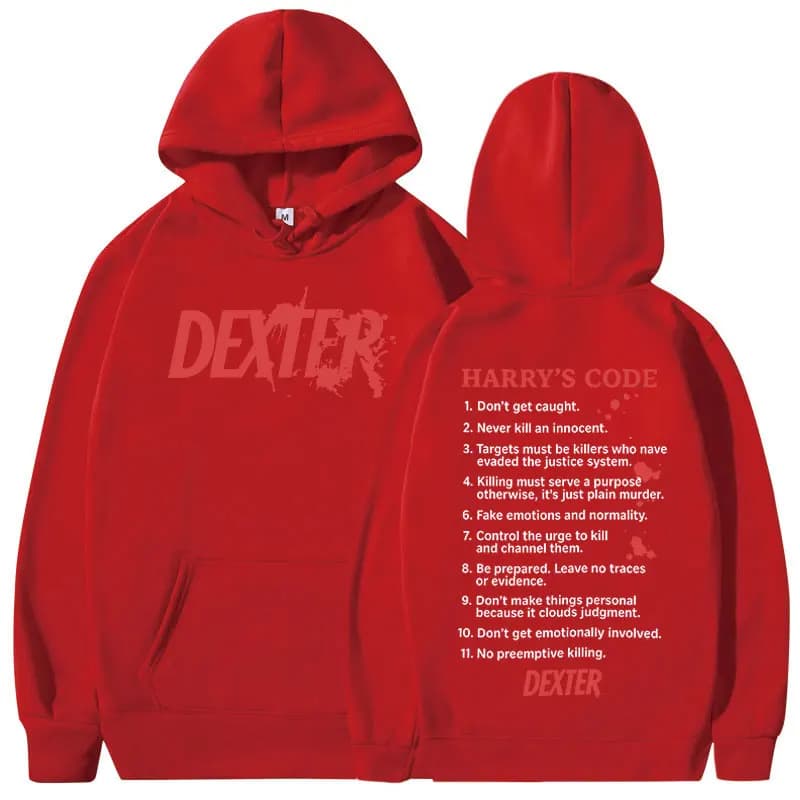 TV Play Dexter Morgan Harry's Code sweat à capuche pour homme femmes décontracté surdimensionné swea
