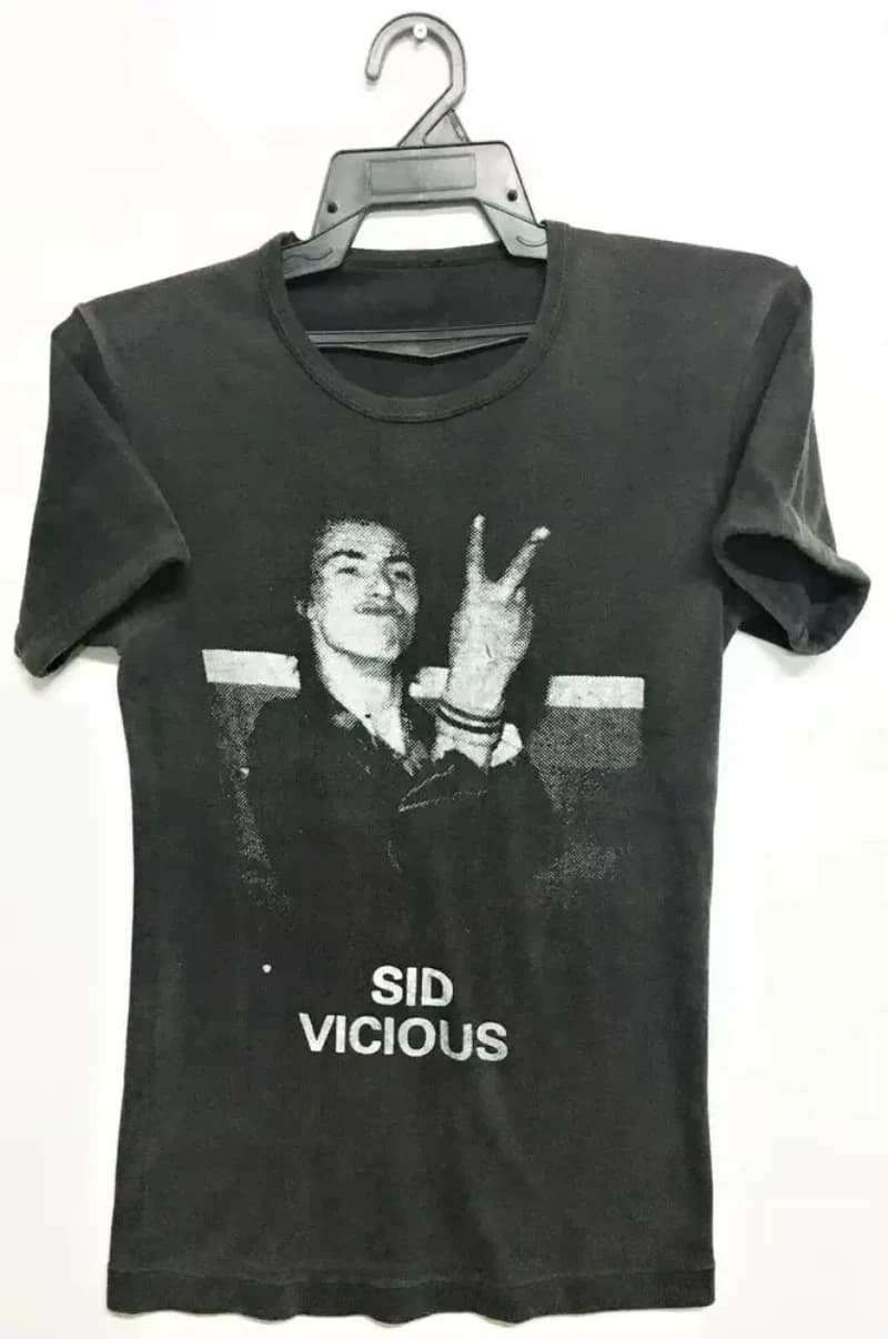 T-shirt promotionnel du concert vintage années 70 SID VICIOUS PUNK ROCK