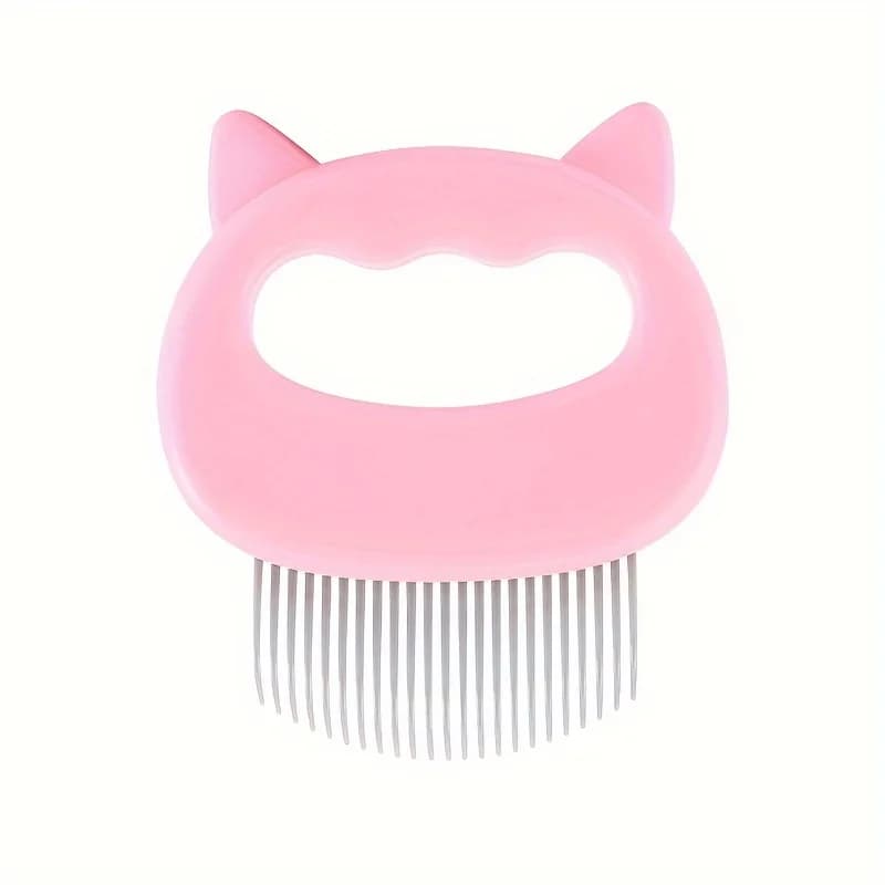 Peigne de toilettage pour chat, brosse de massage douce pour l'élimination des poils, matériau plast
