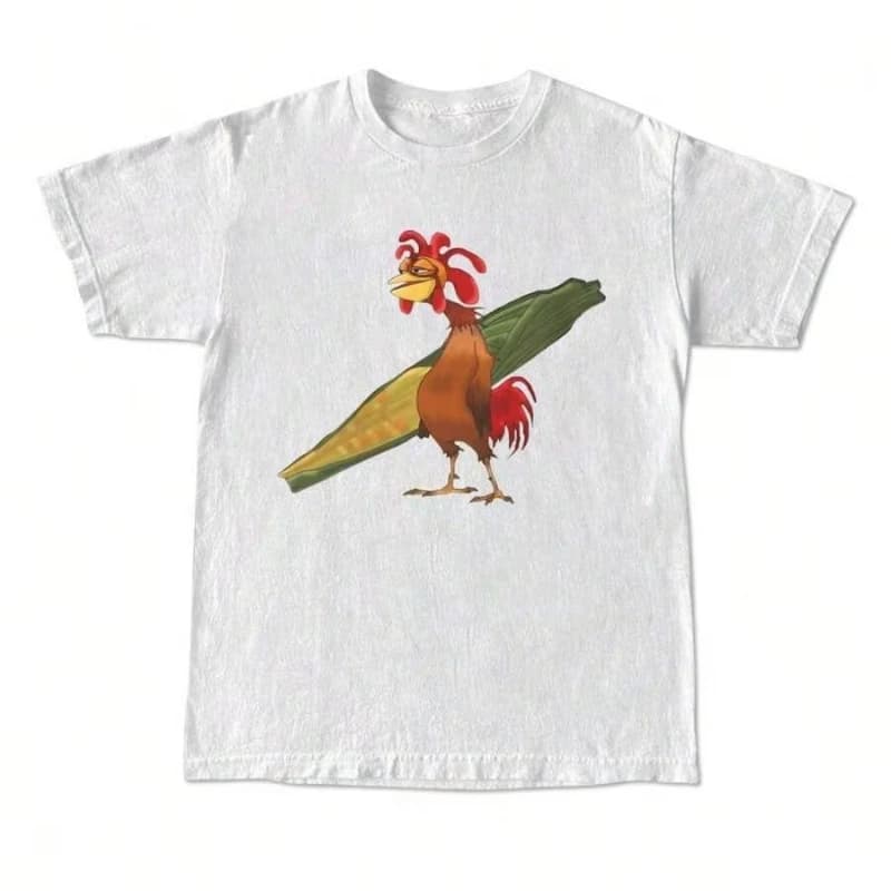 Chemise Chicken Joe, T-shirt unisexe de surf de plage en coton imprimé au dos, cadeau classique déco