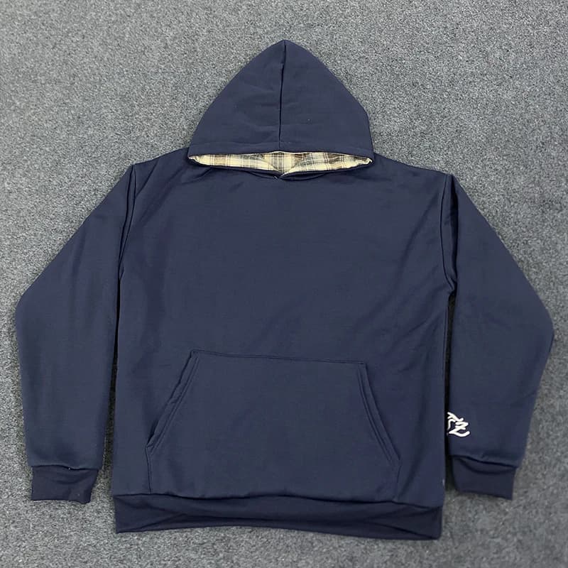 Sweat à capuche ample unisexe américain Hip-Hop imprimé écossais Y2K pour automne hiver hommes femme