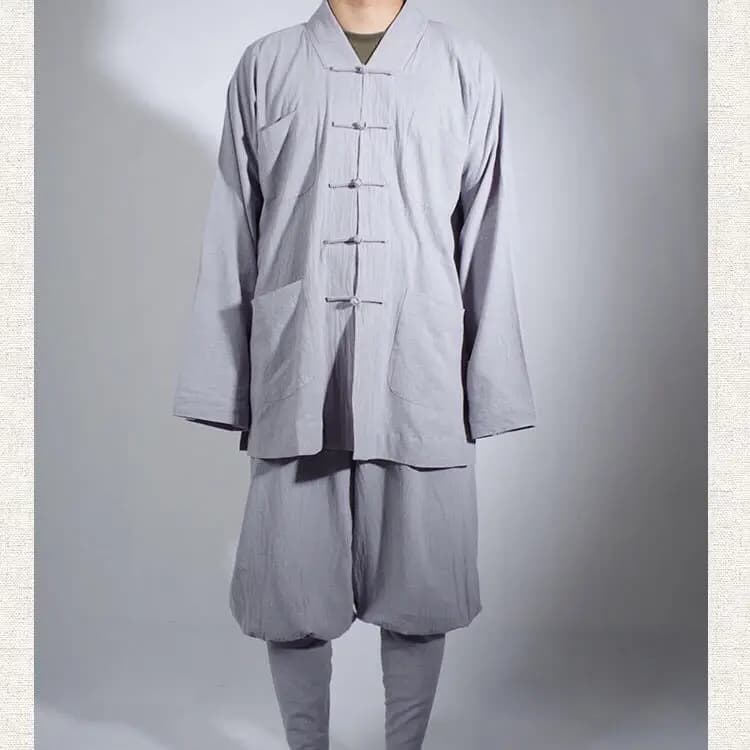 Costume de moine traditionnel chinois, vêtements bouddhistes, robe de moine, taoïsme, vêtements tibé