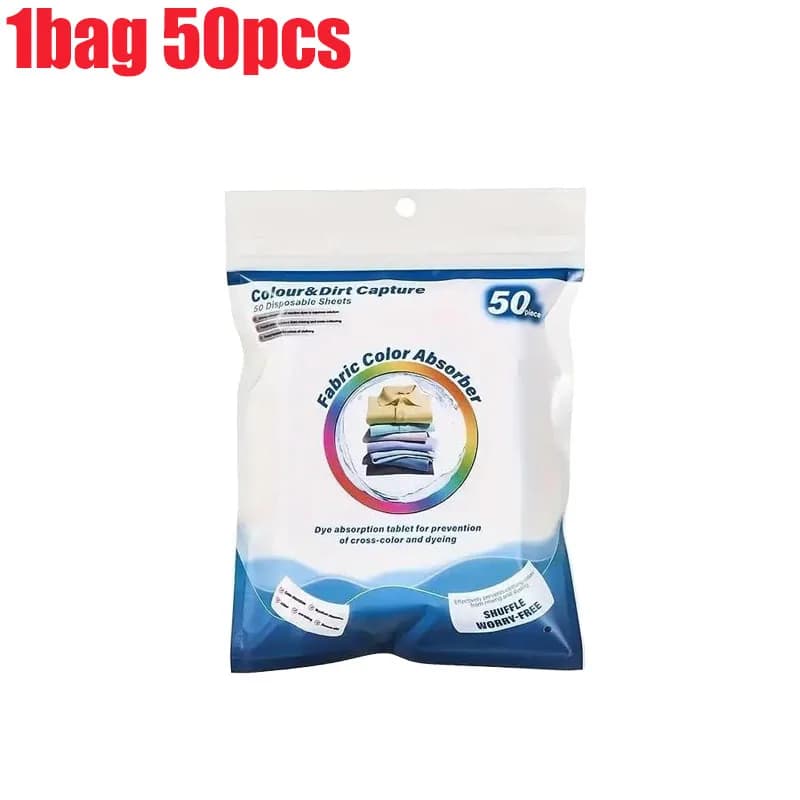 Feuilles absorbantes de couleur pour machine à laver, anti-taches, comprimés de lavage absorbants de