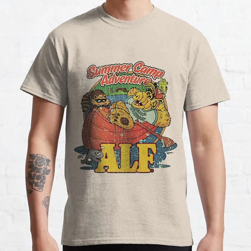Film Affiche 80s Dessin animé graphique t-shirts 90s Rétro Style ALF rick TV Show Unisexe tshirt 100