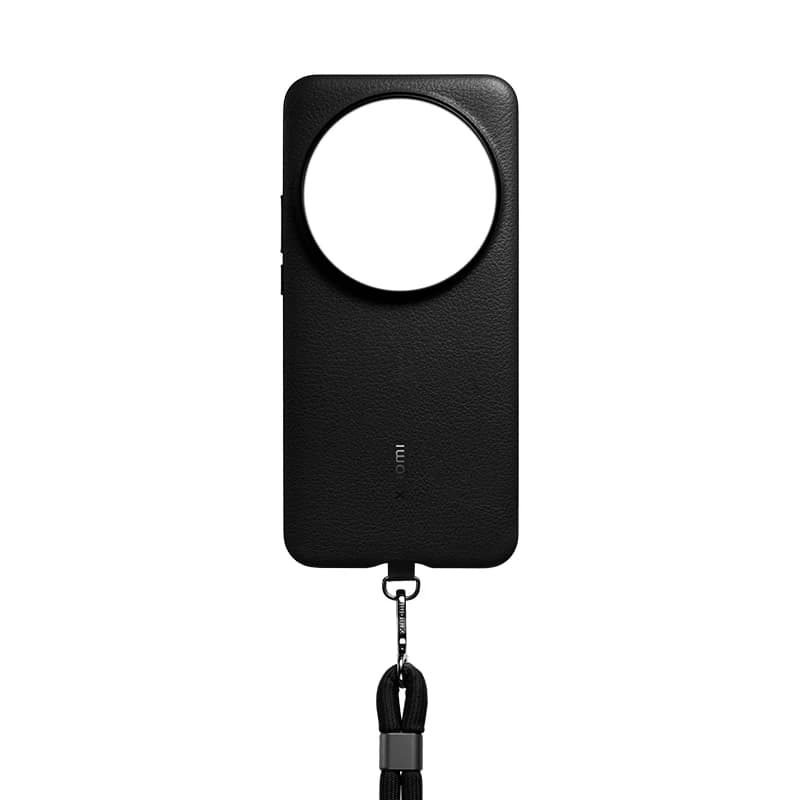 Coque originale Xiaomi 15 Ultra en cuir PU avec lanière, protection arrière antichoc pour Xiaomi Mi