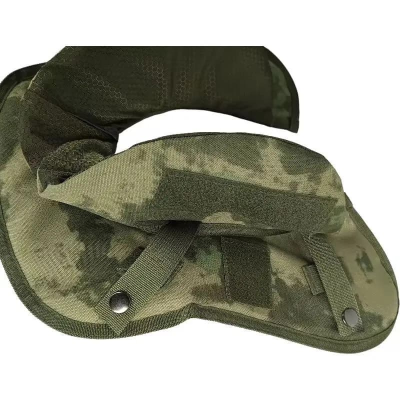 Gilet tactique, protège-cou, équipement de protection, chasse, camouflage vert ruineux