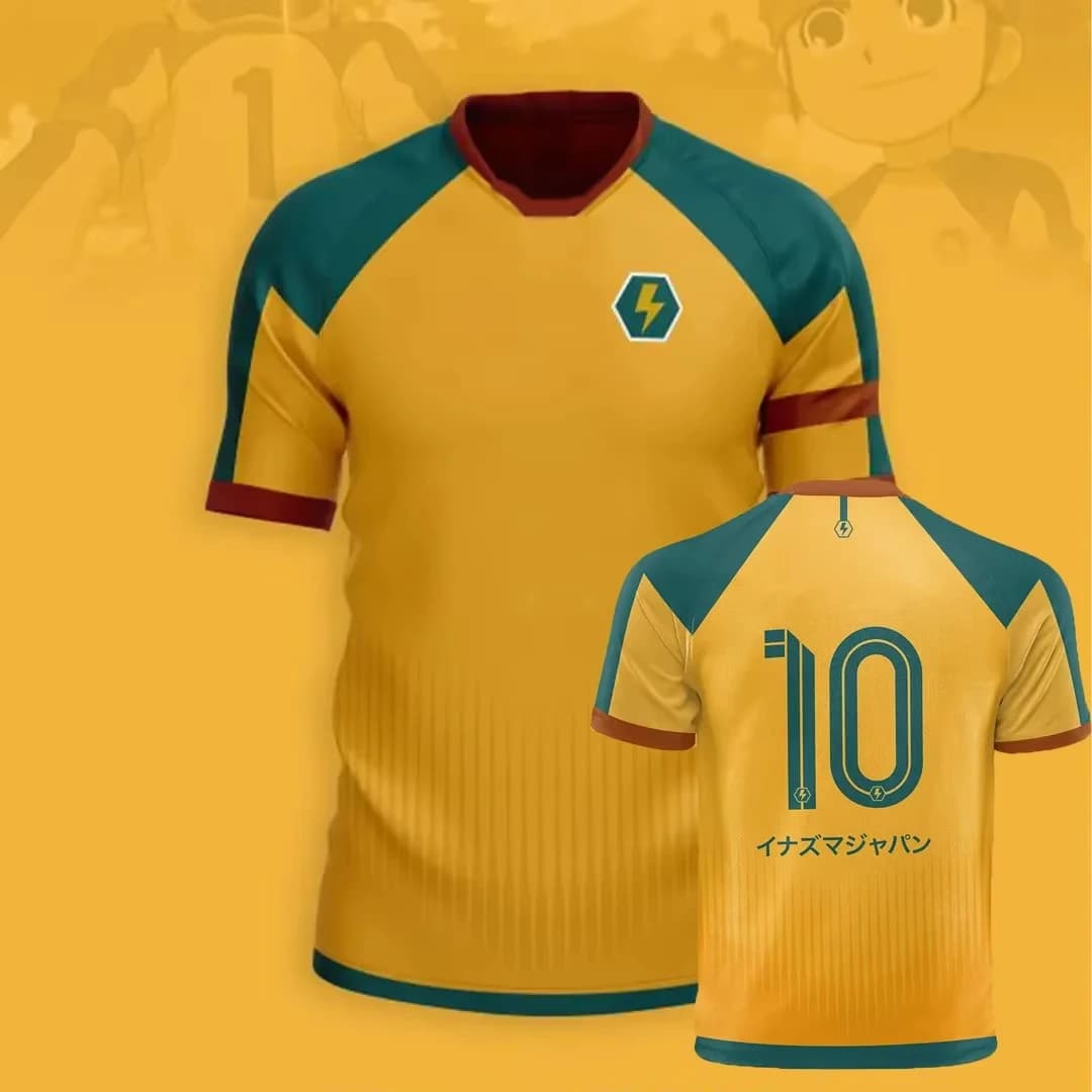 Japon football Anime Jersey Inazuma onze Kaio impression 3D T-shirt hommes femmes mode à manches cou