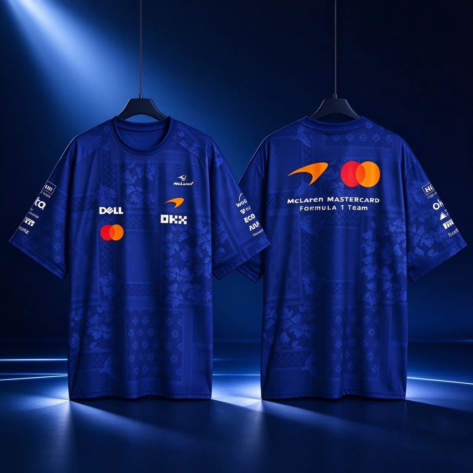 T-shirt pour hommes de la Formule 1, uniforme d'équipe de course, T-shirt à manches courtes bleu int