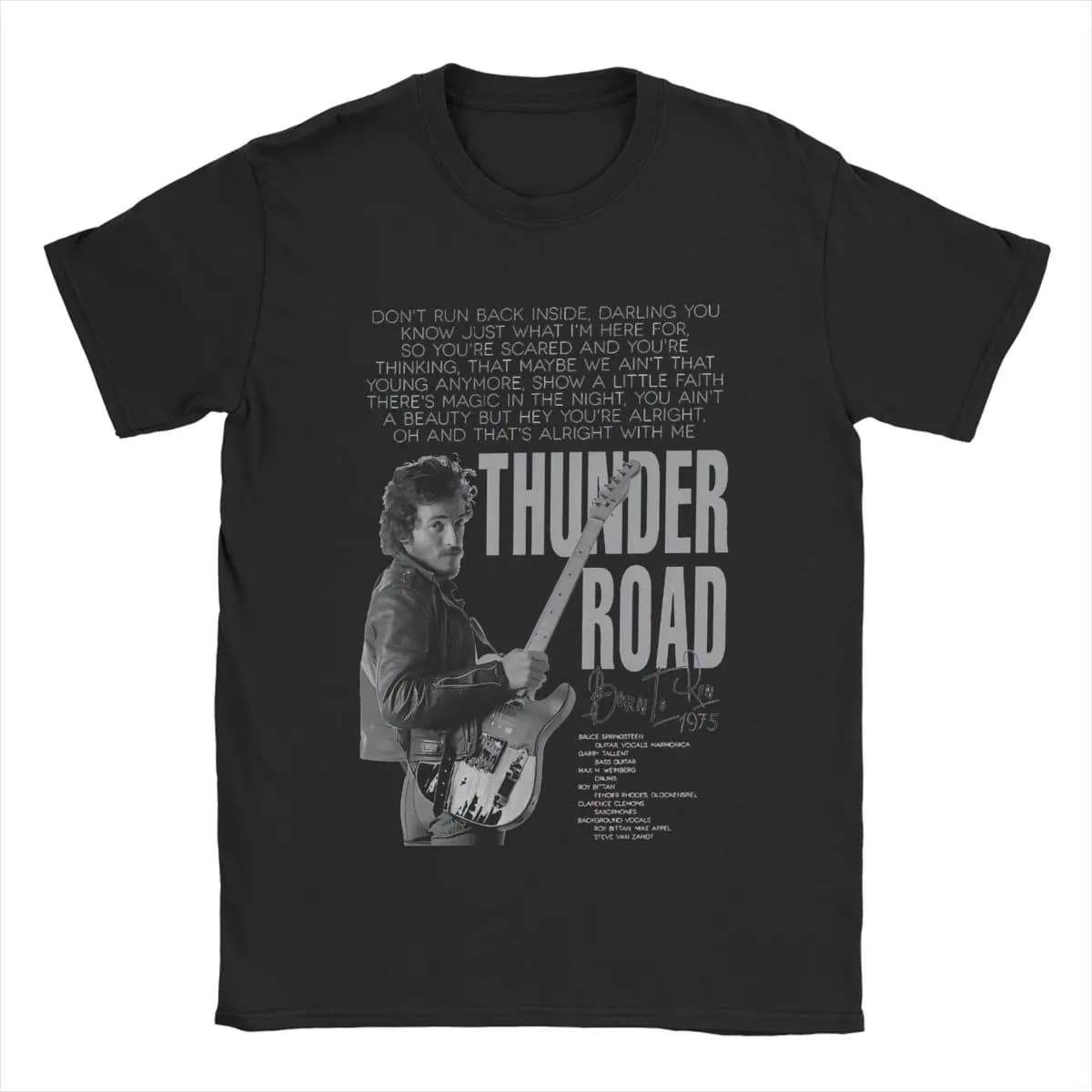 Crazy Bruce Springsteens métal le patron Rock musique Tour t-shirt hommes femmes coton t-shirt vêtem