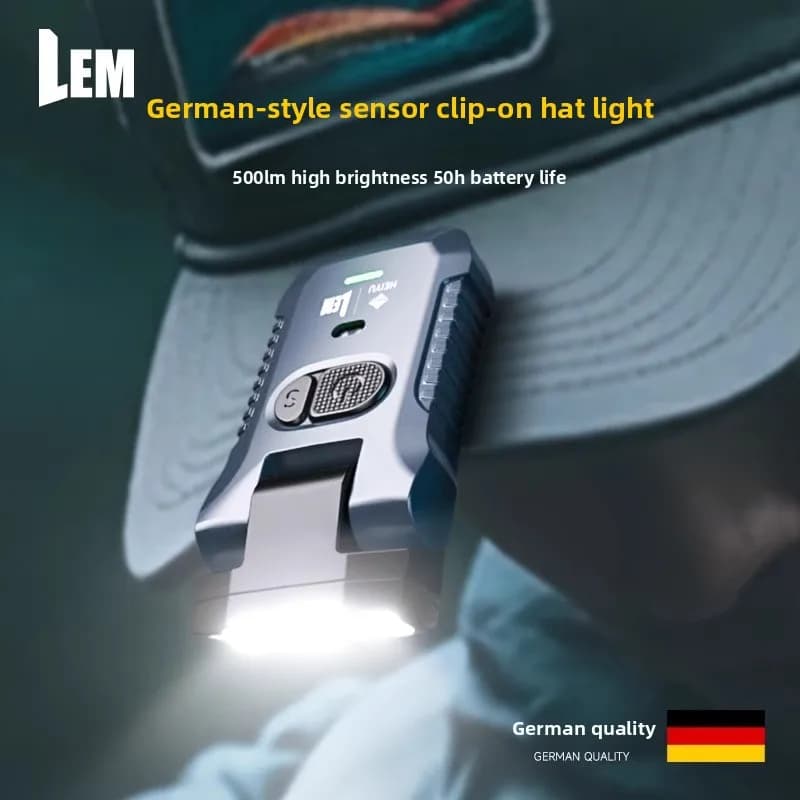 Lampe frontale d'extérieur portable, réglable, étanche, avec capteur infrarouge, longue durée de vie