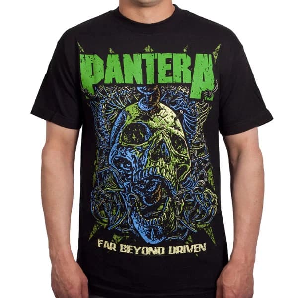 T-shirt décontracté avec logo du groupe Pantera Flames, marque de luxe pour hommes et femmes, nouvea