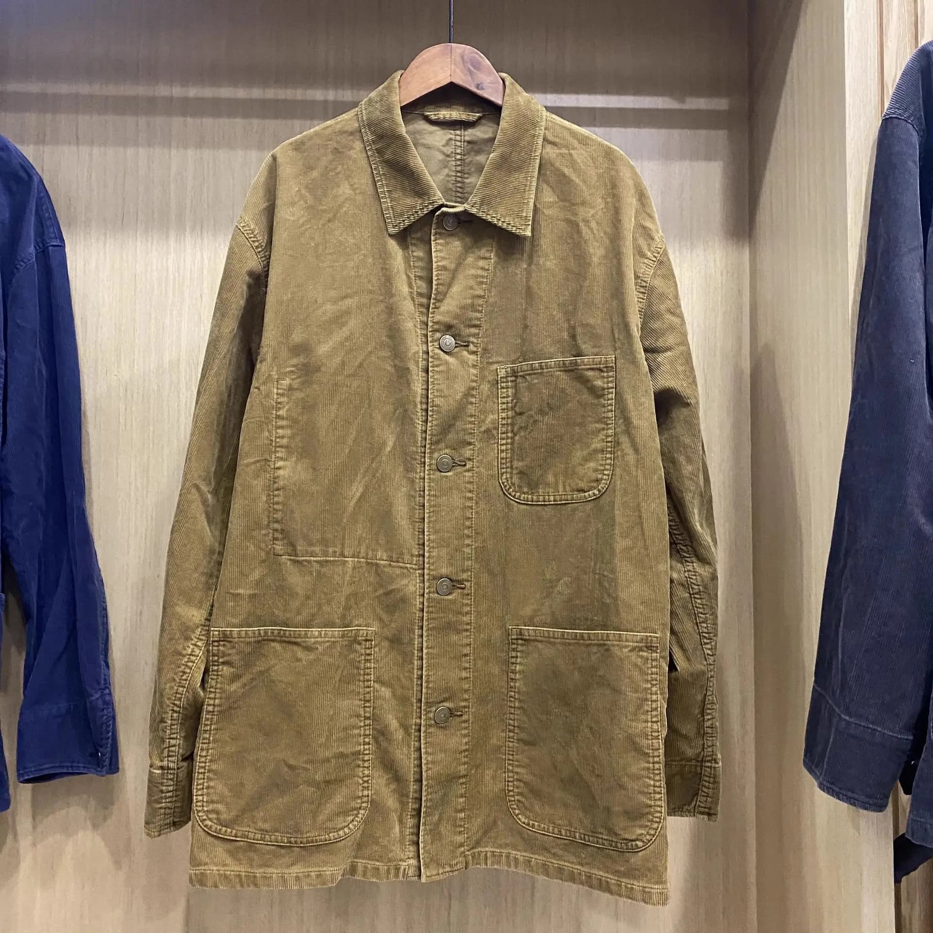 Veste en velours côtelé décontractée style workwear pour hommes et femmes, nouvelle collection autom