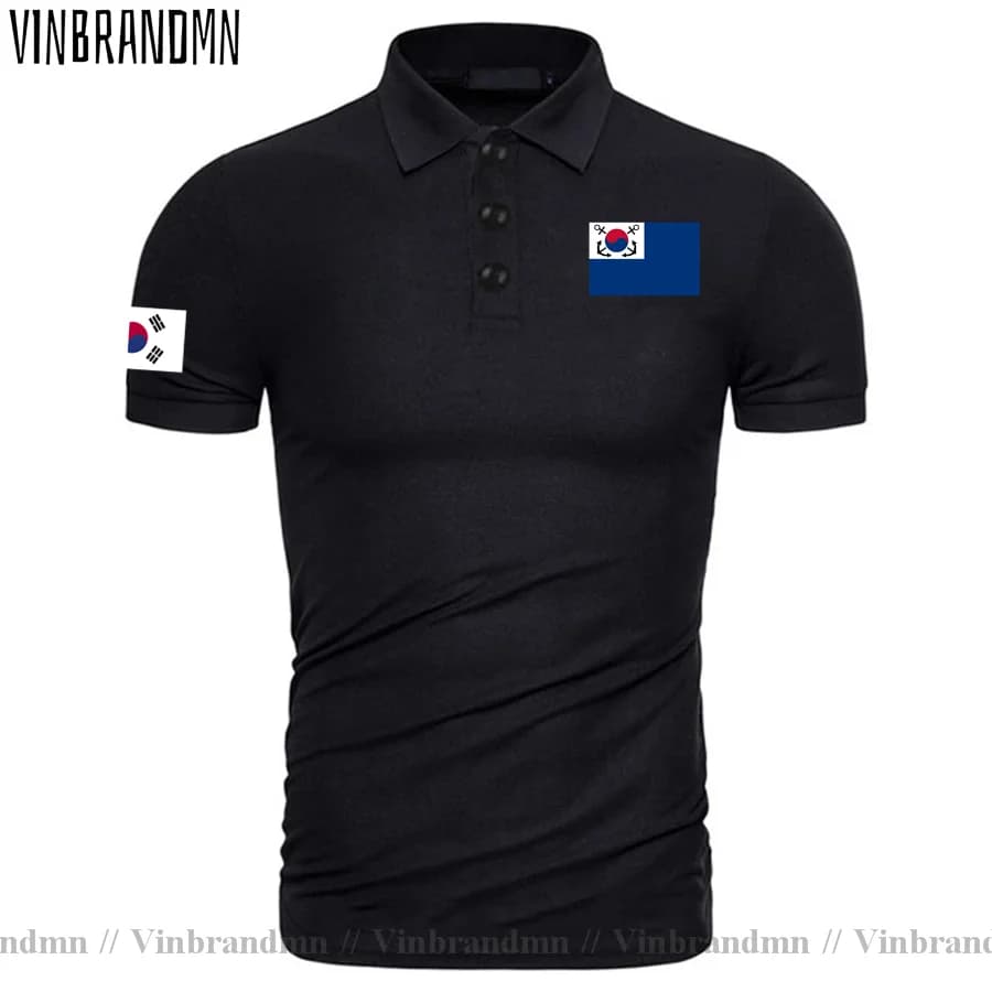 Navy République de Corée du Sud KOR Coréen KR Daehan Minguk Militaire Tactique Armée Hommes Polos dé