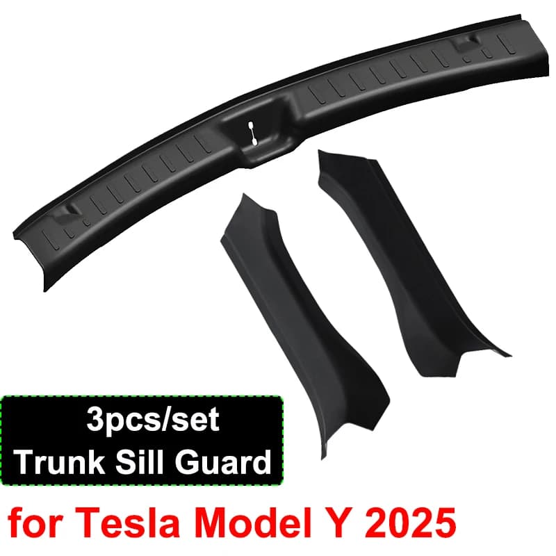 Pour nouveau modèle Tesla Y Juniper lancement 2025, seuil de coffre arrière, couvercle de protection