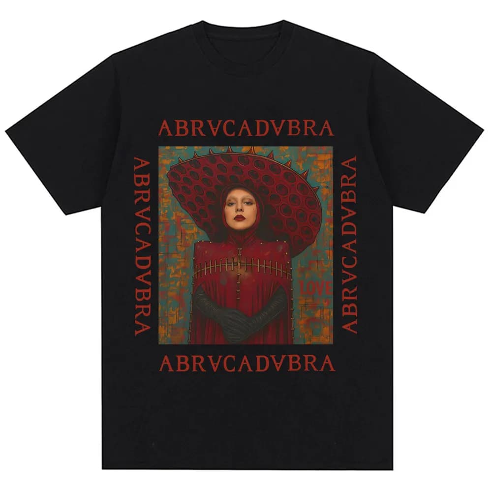 Lady Gaga Mayhem Abracadabra Style Vintage T-Shirt hommes femmes mode manches courtes surdimensionné