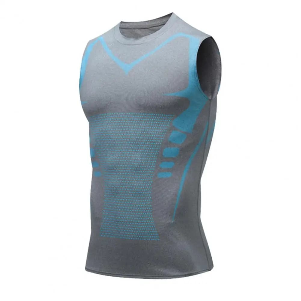 Débardeur de compression athlétique sans manches pour homme, gaine amincissante, respirant et anti-h