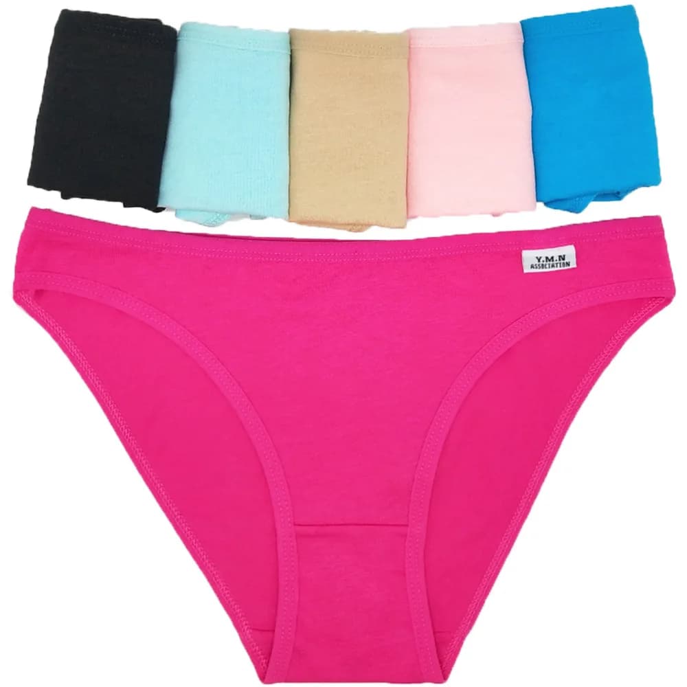 Sous-vêtements pour femmes Hipster coton slips taille basse Style quotidien solide Sexy culottes dam