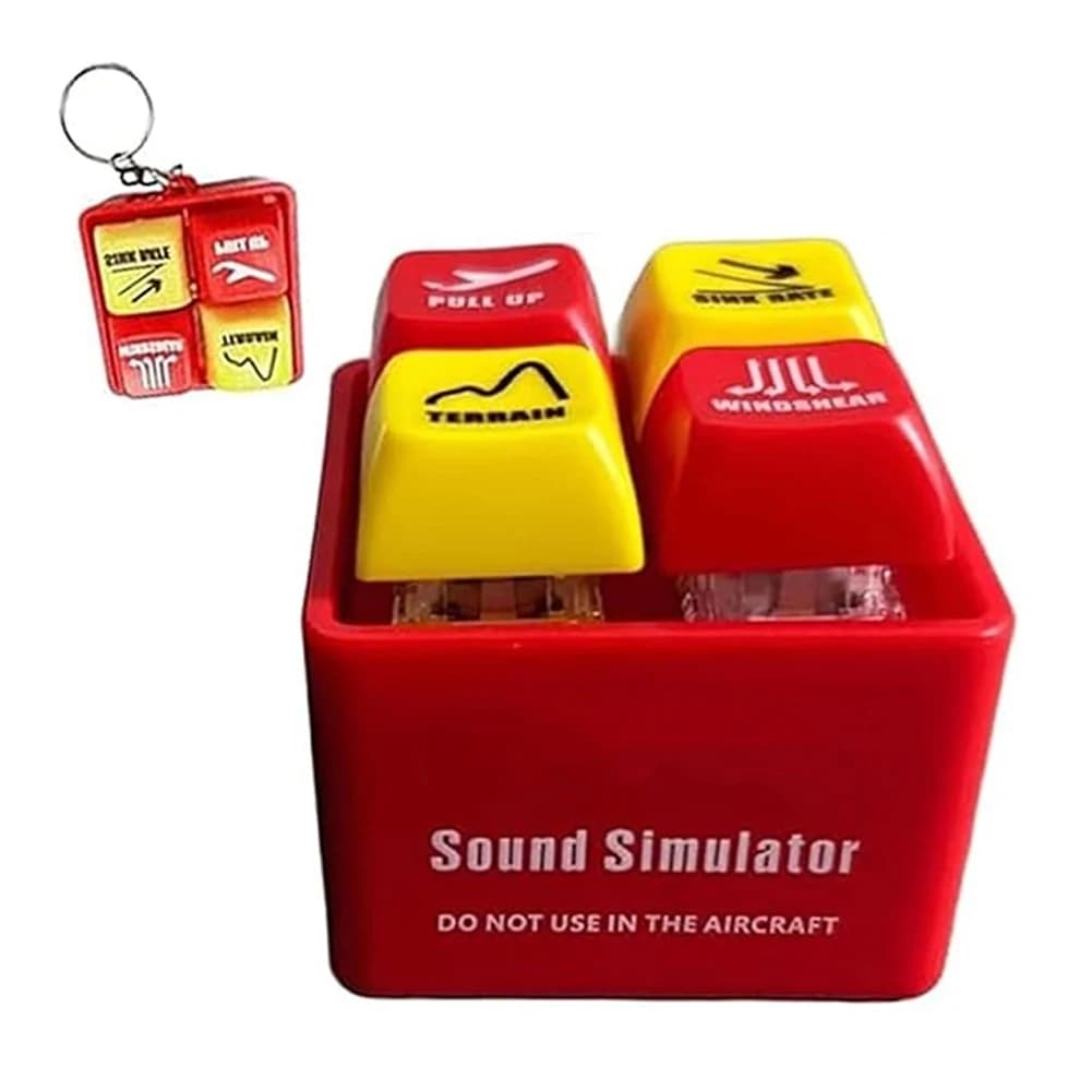 B737 avion alerte d'urgence porte-clés avertissement simulateur sonore Aviation vol équipage alerte