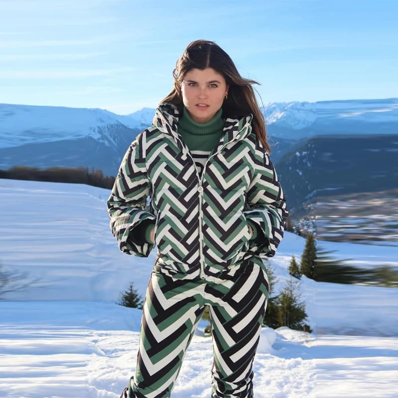 Combinaisons de ski à rayures camouflage, ensembles de vêtements de ski, col montant, coupe-vent, ve