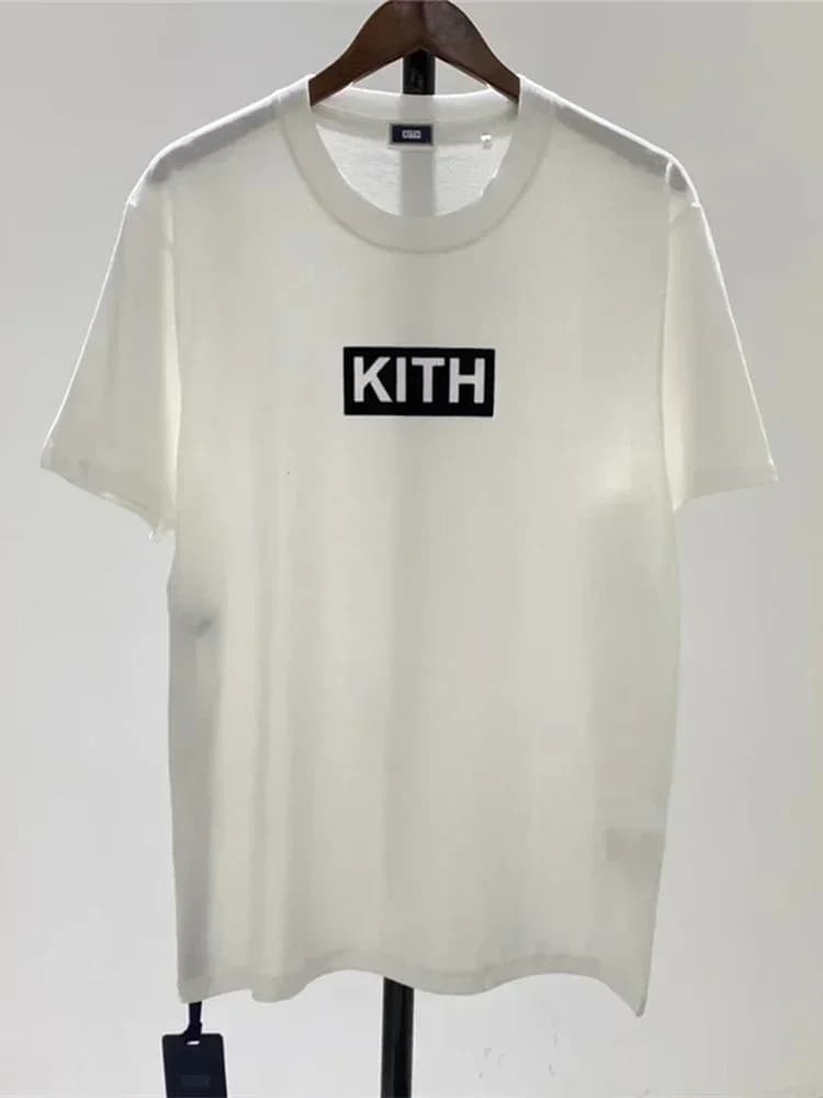 Classiques blanc noir KITH FW boîte Logo T-shirt hommes femmes haute qualité T-shirt haut t-shirts p