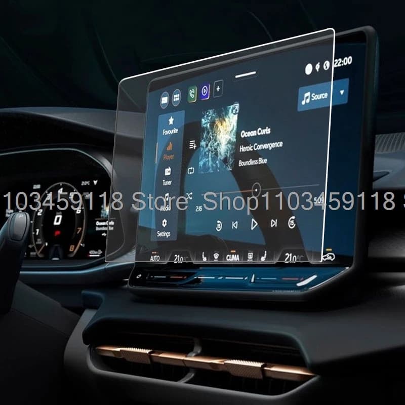 Protecteur d'écran en verre trempé pour autoradio GPS Cupra Terramar 2025 2026, accessoires anti-ray
