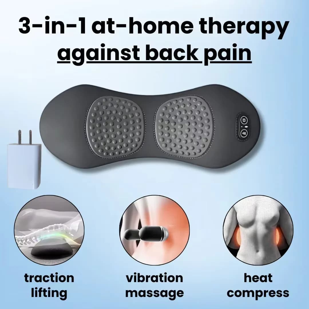 Okayso masseur de dos 3 en 1 avec lit de soulagement dormir Shiatsu tissus profonds Portable épaule