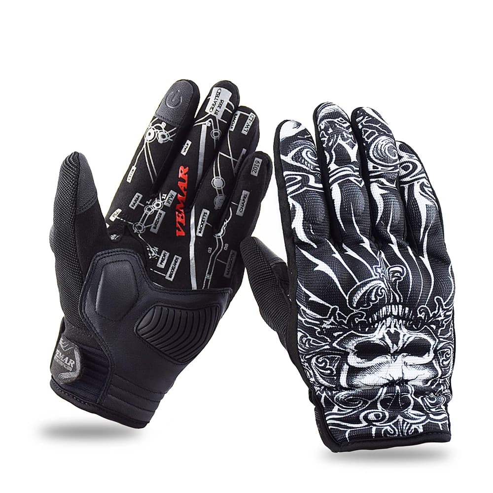 VEMAR doigt complet course moto gants luva motoqueiro guantes moto motocicleta luvas de moto cyclism