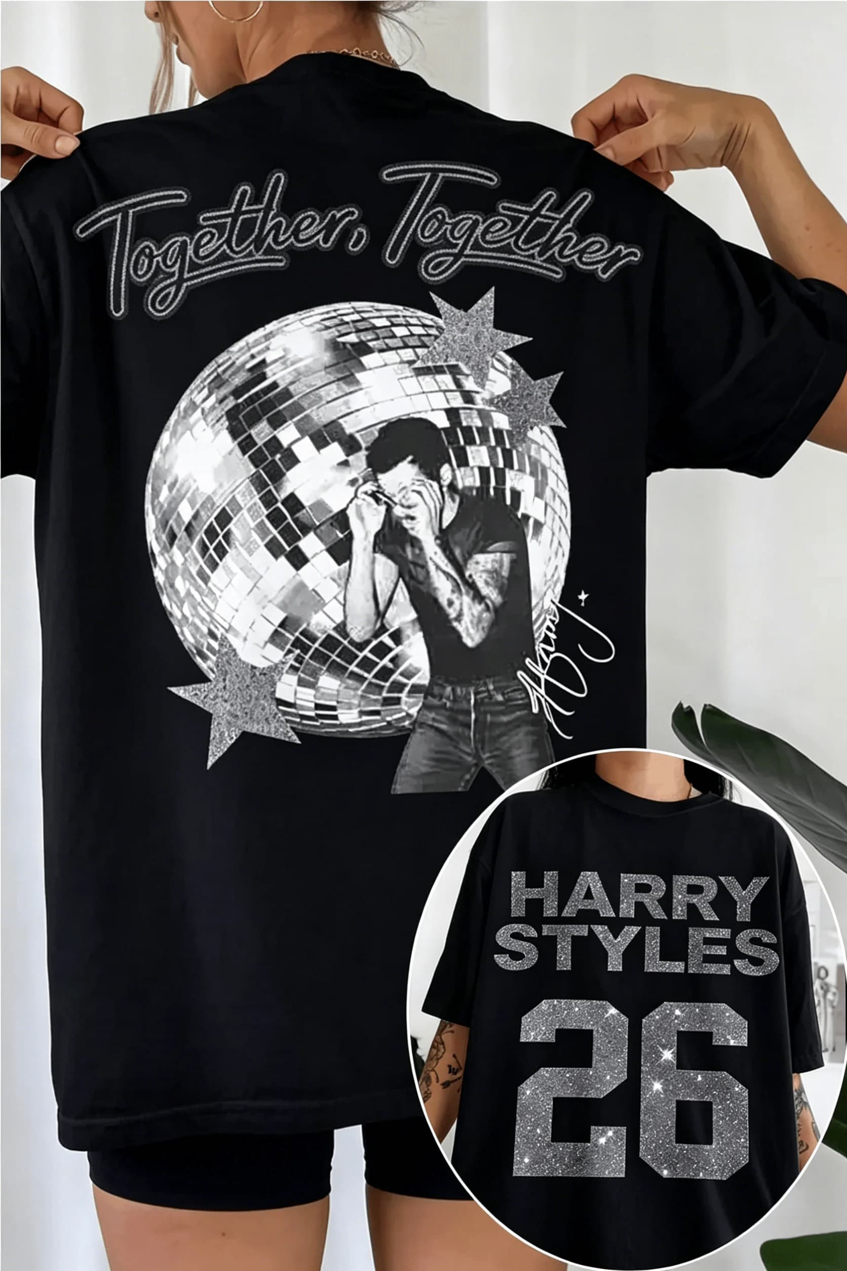 Harry Styles Together, Together Tour 2026 T-shirt 100% coton unisexe pour hommes et femmes, T-shirt