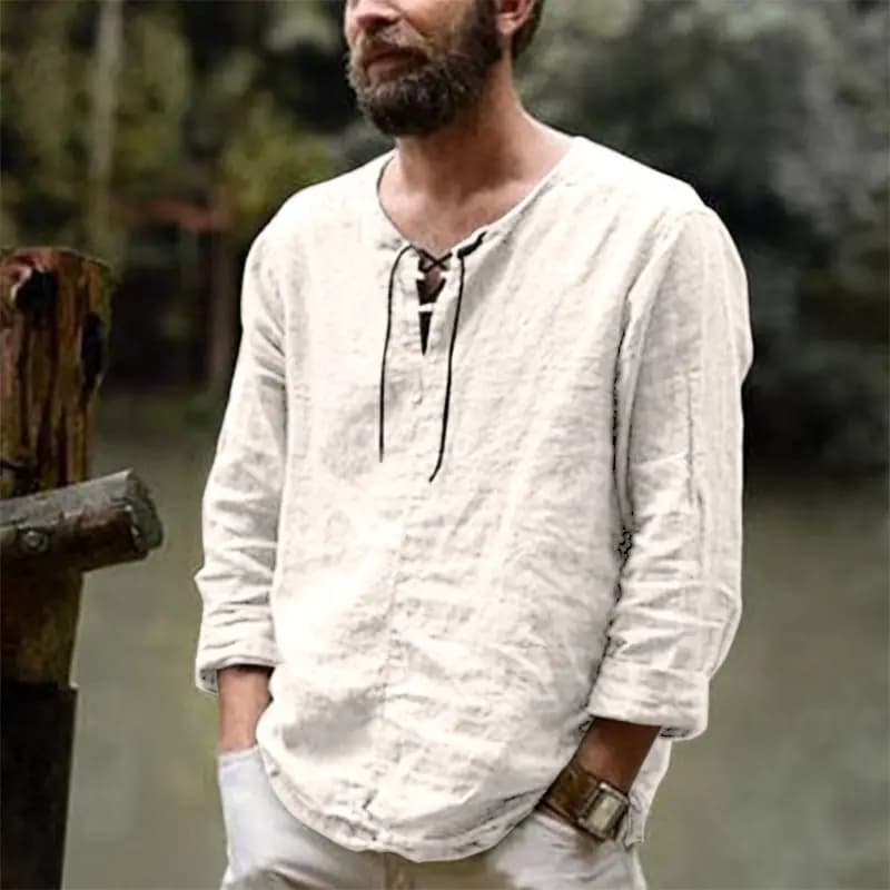 T-shirts à manches longues pour hommes, tendance européenne et américaine, couleur unie, nouvelle co