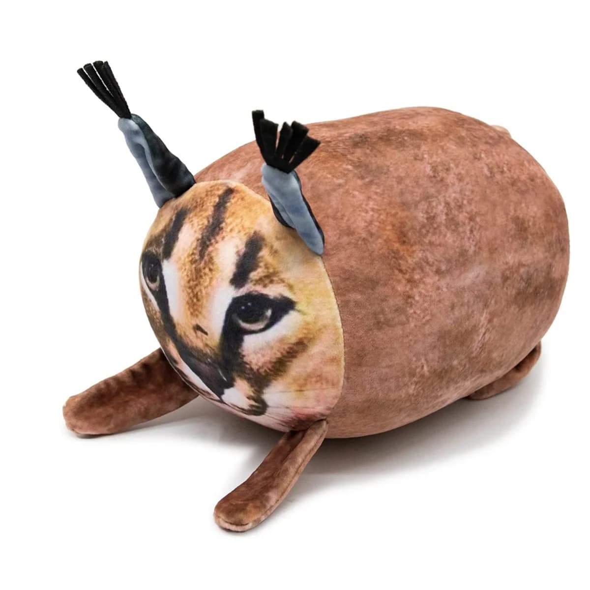 Floppa-Peluche en forme de chat potelé Caracal pour enfant, oreiller de 8 pouces, jouet en forme d'a