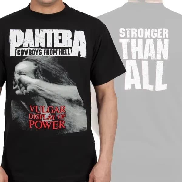 T-shirt décontracté avec logo du groupe Pantera Flames, marque de luxe pour hommes et femmes, Top 20