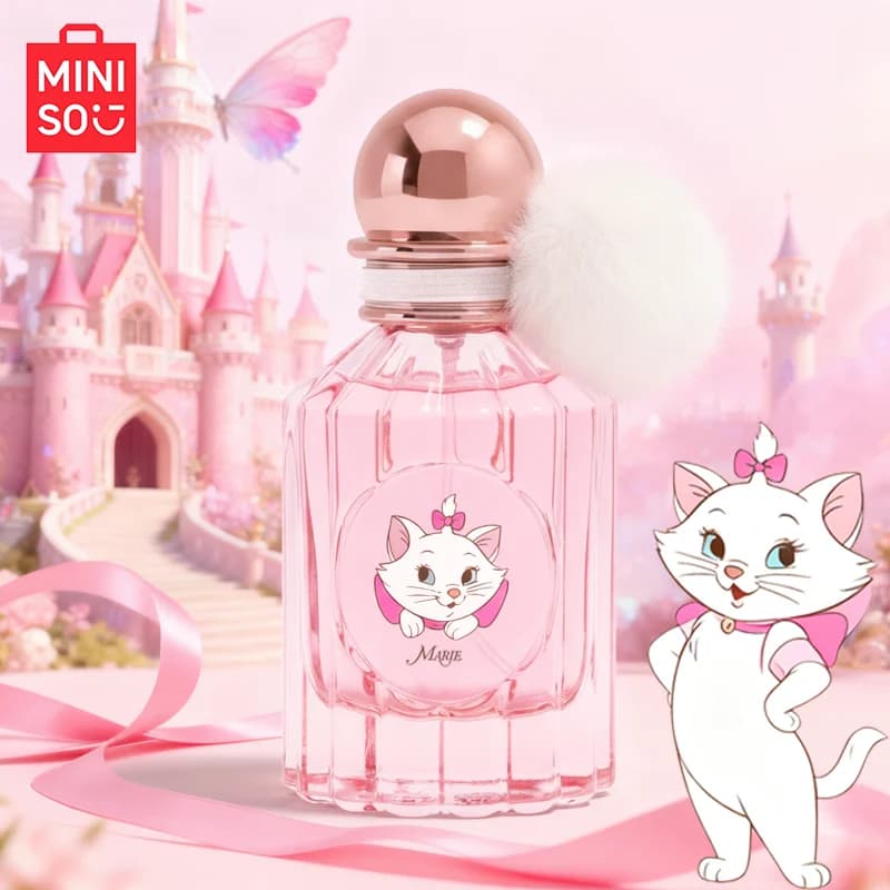 MINISO & DISNEY MARIE – parfum Original floral et fruité pour femme, Spray 50ML, cadeau d'anniversai