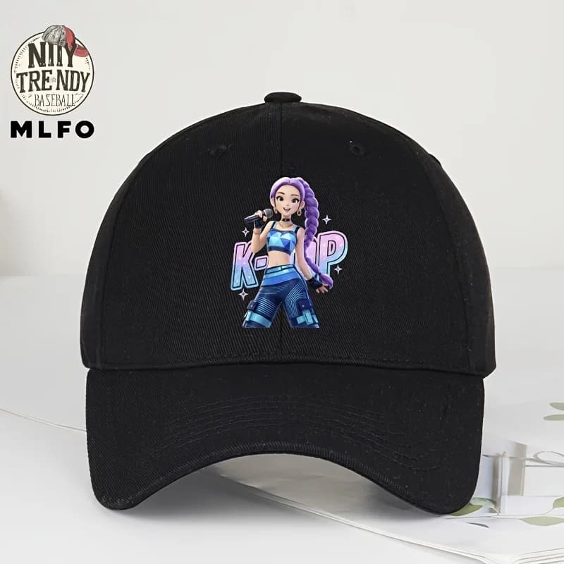 Casquette de baseball imprimée Kpop Girl, casquette réglable unisexe, casquette légère, respirante e