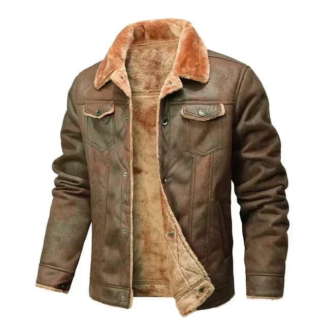 Hommes vêtements de haute qualité mâle épaissir veste en cuir hommes veste chaude jeunesse mode mant