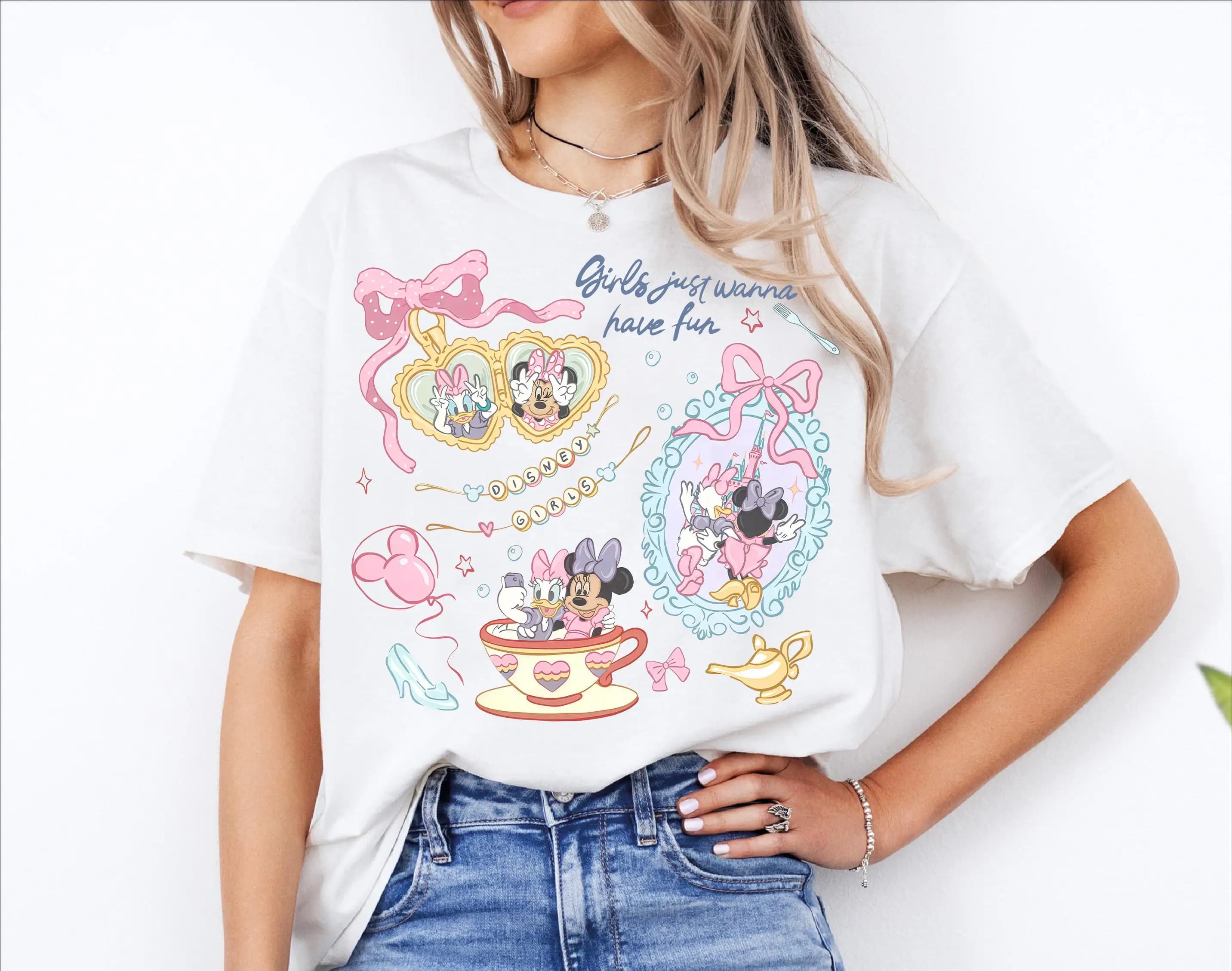 T-shirts Disney Minnie et Daisy, T-shirt Disney Park Girls' Journey, T-shirt Best Friend Disney Minn