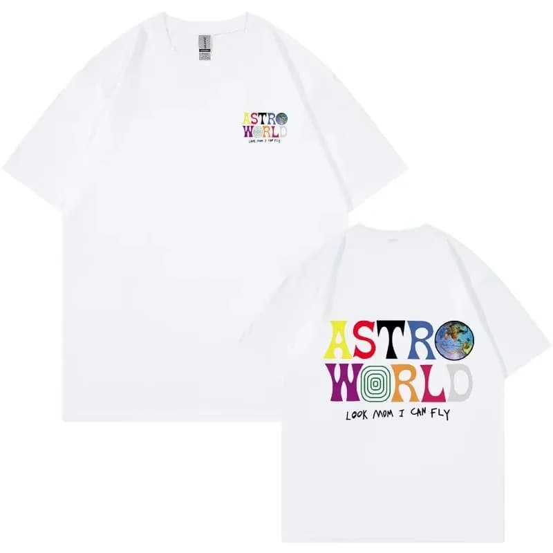 T-shirt ASTROWORLD 2026 – Look « Mom I Can Fly » – Hauts imprimés pour hommes et femmes – T-shirts e