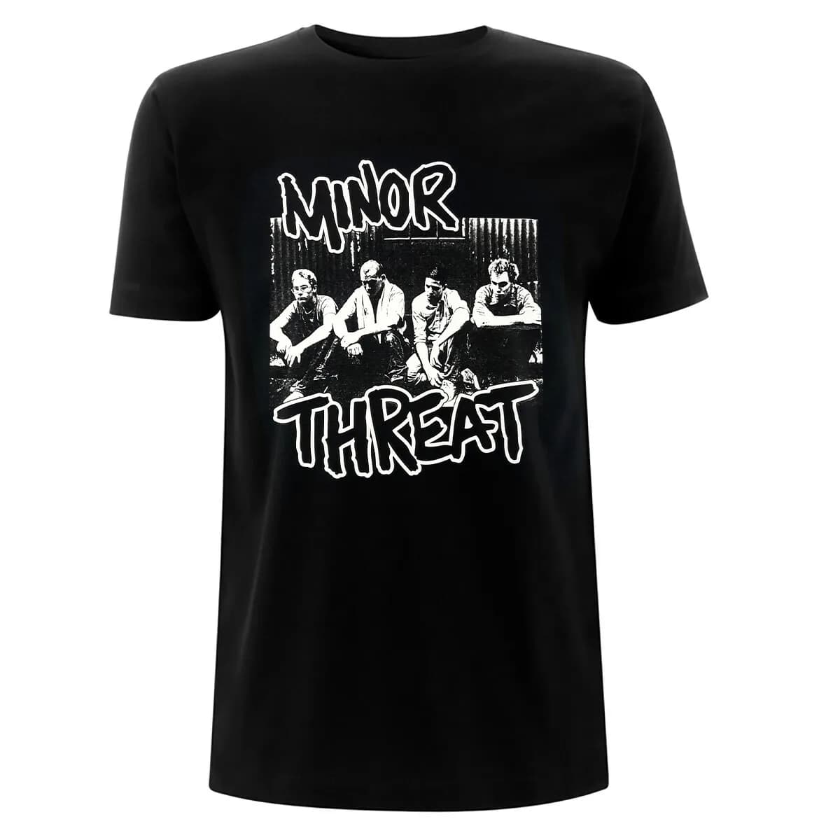 T-shirt en coton avec motif Minor Threat, unisexe, manches courtes, marque de mode, luxe, décontract
